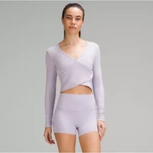 NWT Lululemon Wrap-Front Ribbed Long Sleeve Top